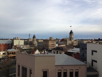View of Ballarat 
from the apartment 